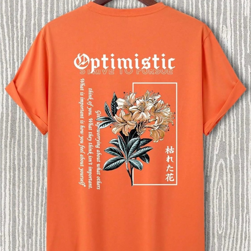 Orange Graphic T-Shirt